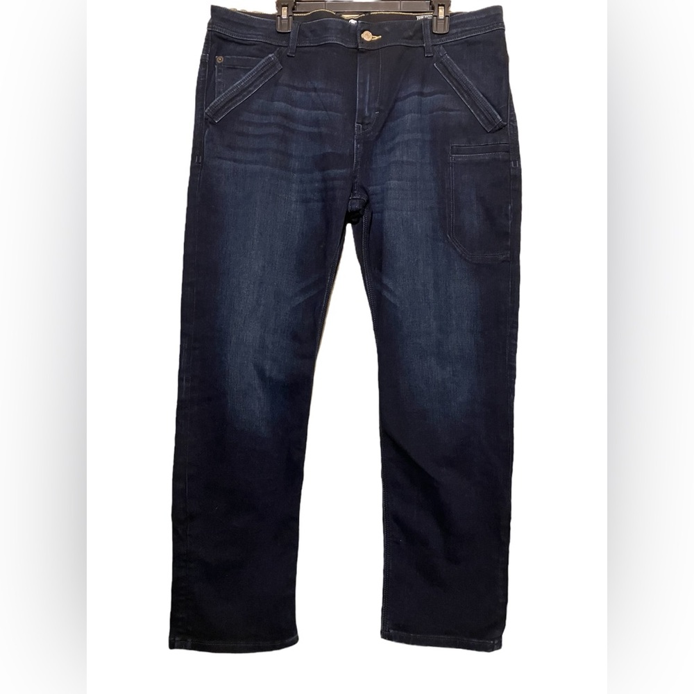 Tom Tailor Trad Jeans Low Relaxed Straight 38x32 Dark Whiskered